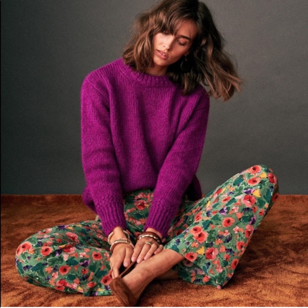Sezane Purple Sweater